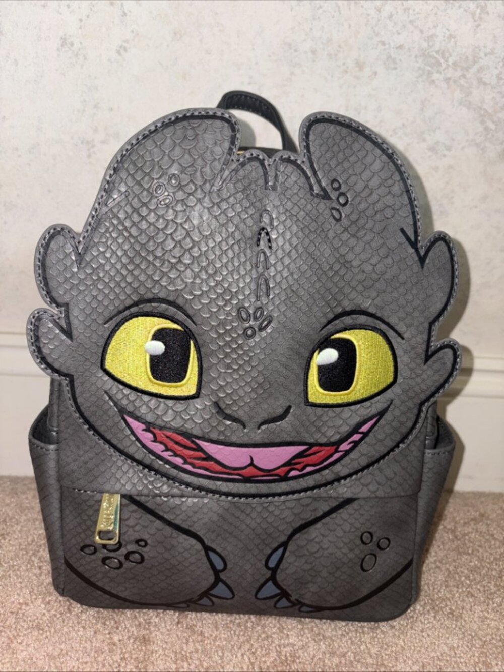 Loungefly How to Train Your Dragon Toothless Mini Backpack With Moveable Wings